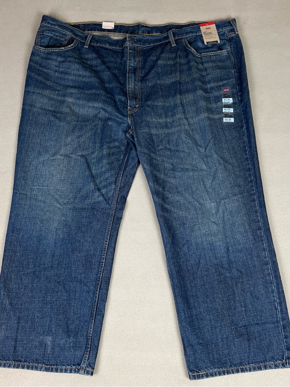 Levi's Relaxed Straight Fit Denim Blue Jeans. Cotton. Men's Sz 54x29 Big & Tall